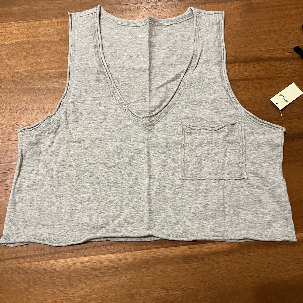 Aerie V-Neck Crop Top
